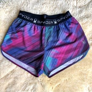 Spyder Women's active shorts. Ruling 2-in-1 Workout shorts.